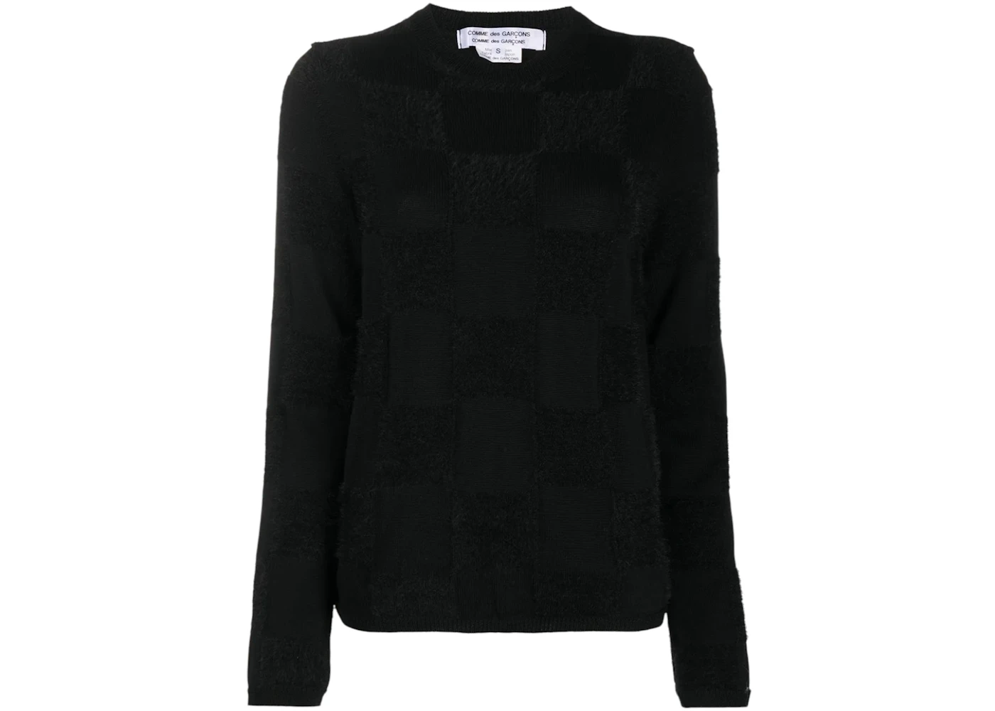 AMIRI Women's Solid Color Fringe Sweater Black
