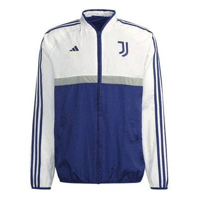 adidas Soccer/Football Sports Contrasting Colors Woven Logo Jacket 21-22 Season Juventus White