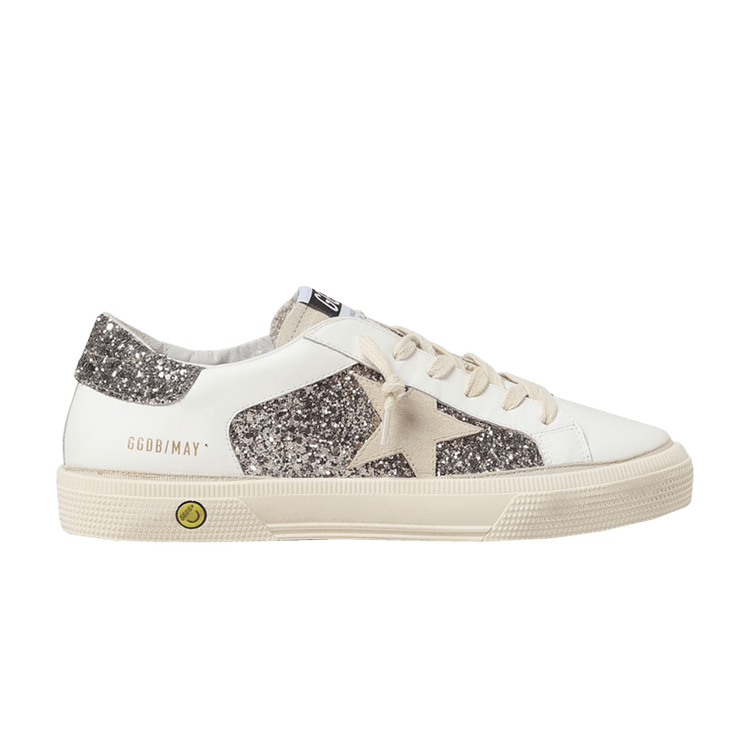 Golden Goose May Double Quarter Kids 'White Cinder Glitter'