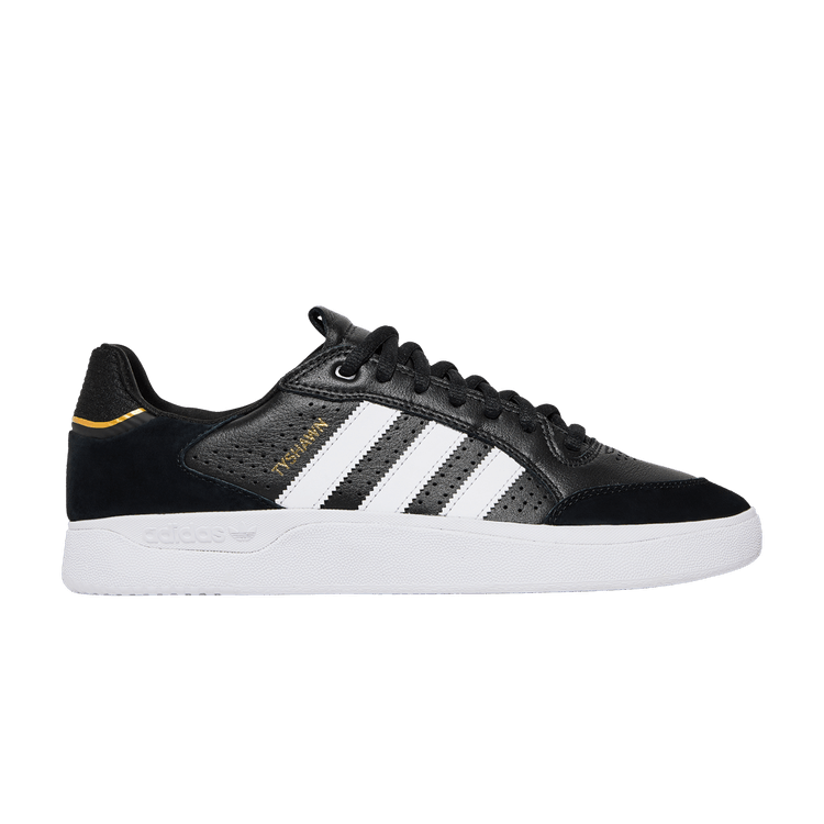 adidas Tyshawn Low 'Black Gold Metallic Leather'