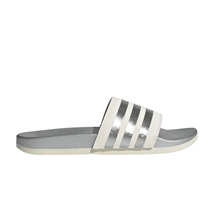Adidas Wmns Adilette Comfort Slide 'White Matte Silver'