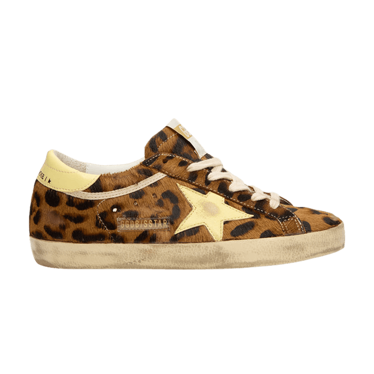 Wmns Golden Goose Super-Star Horsy Upper Toe And Tongue 'Leopard Pale Yellow'
