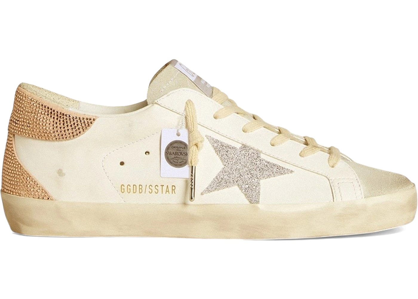 Golden Goose Super-Star Swarovski White Ice Crystal (Women's)