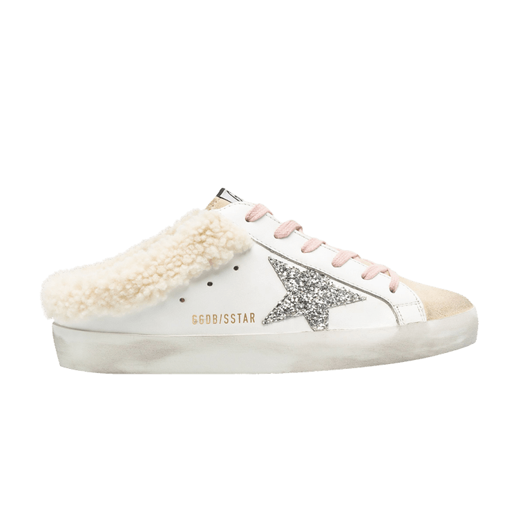 Golden Goose Wmns Superstar Sabot 'White Cappuccino Silver'