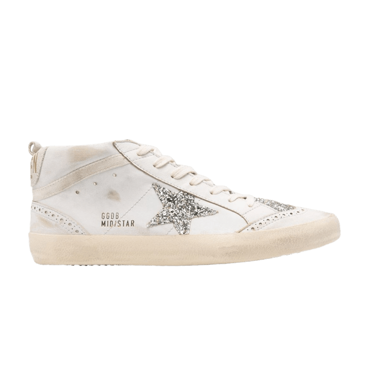 Wmns Golden Goose Mid Star Leather Upper And Toe 'Beige Platinum'