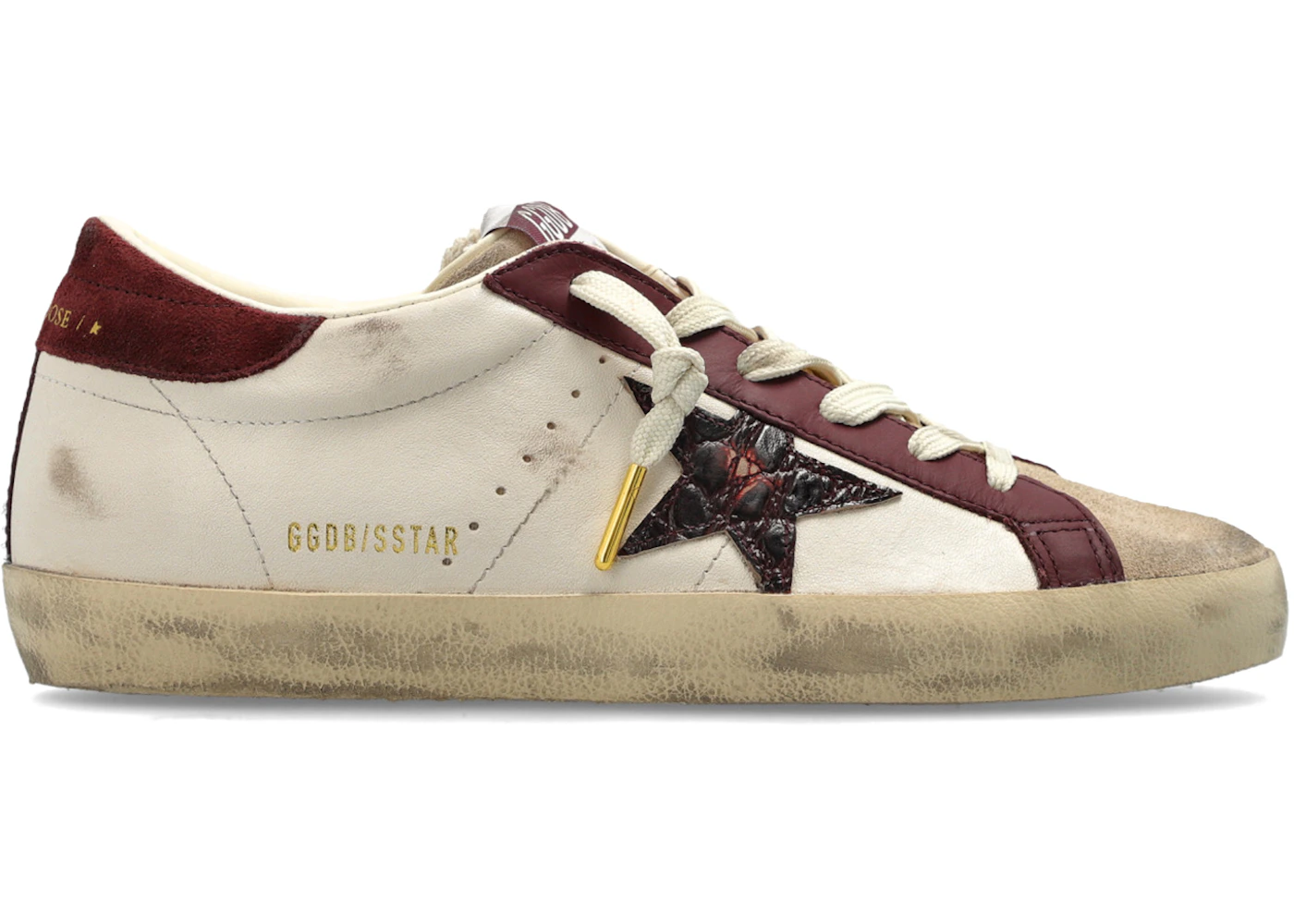 Golden Goose Super-Star Butter Beige Burgundy (Women's)