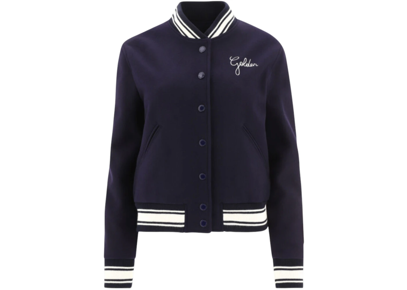 Golden Goose Wool Bomber Blue