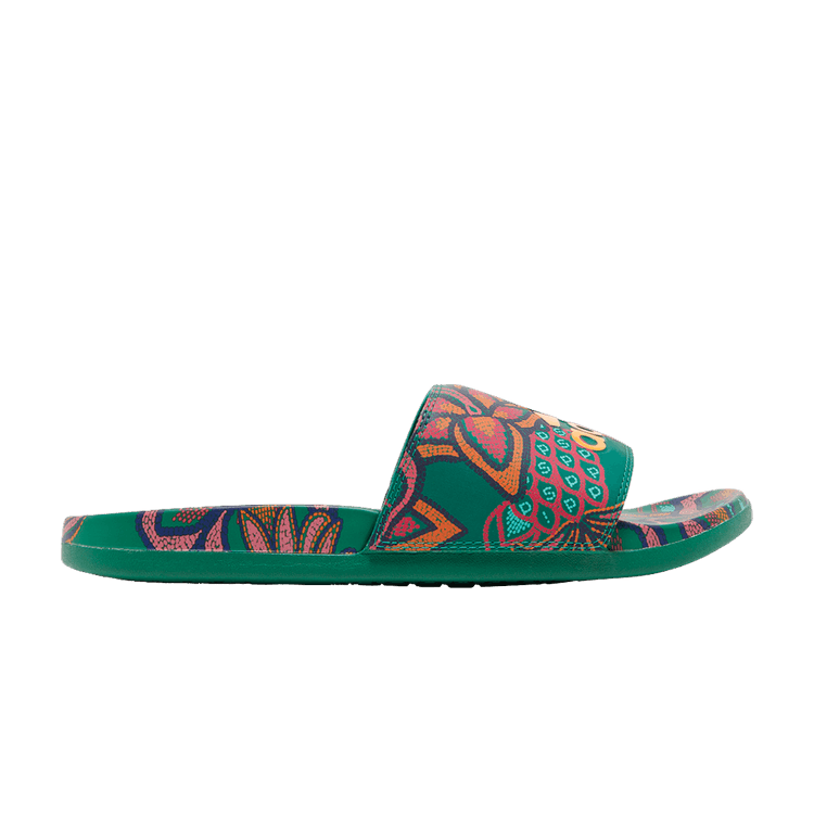 Adidas Wmns Adilette Comfort Slide 'Floral - Bold Green'