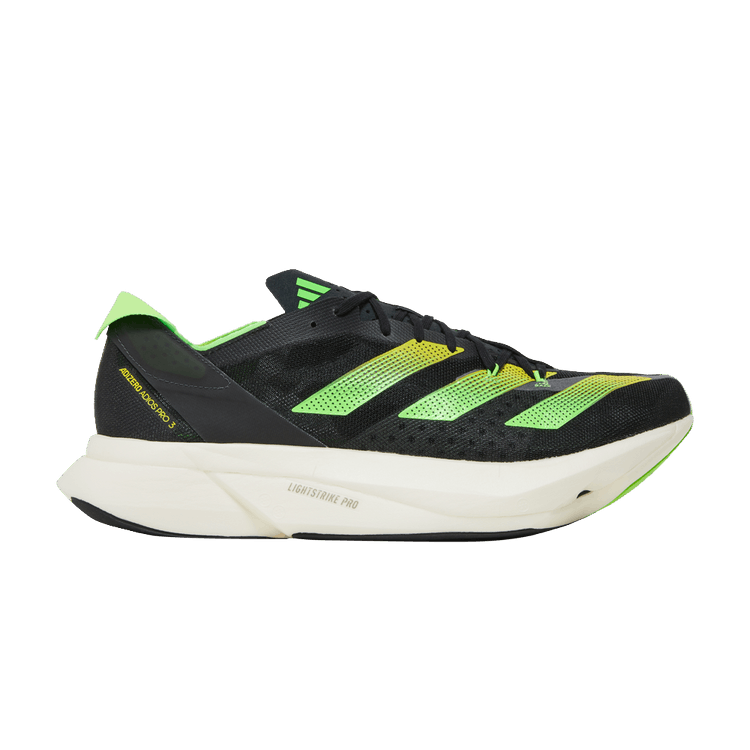adidas Men's Adizero Adios Pro 3 'Core Black Solar Green'