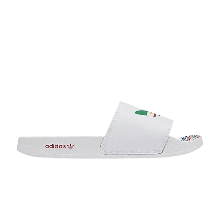 adidas Adilette Slide J 'White Multi'
