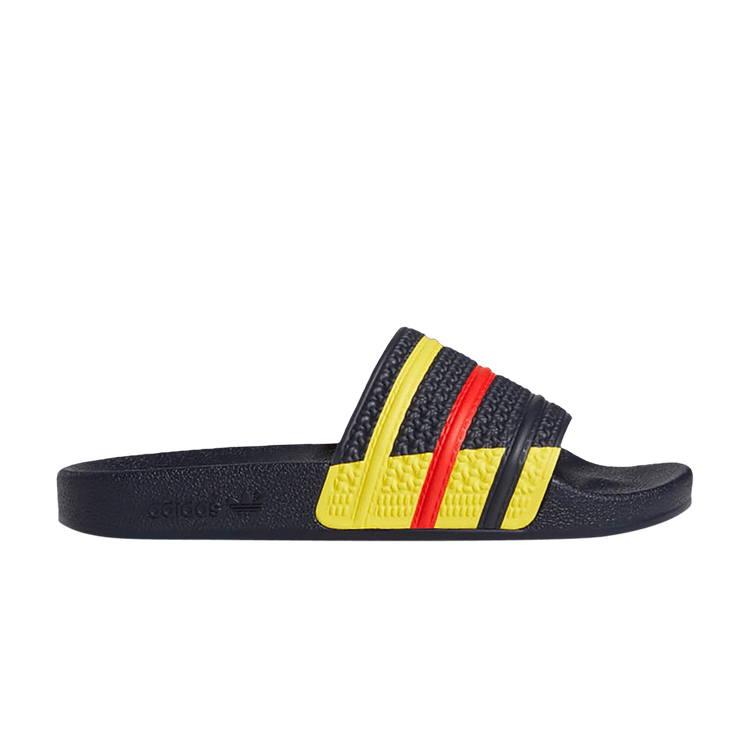 Adidas Adilette Slide 'Legend Ink Red Yellow'