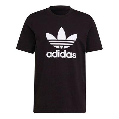 adidas originals Adicolor Classics Large Logo Printing Sports Round Neck Short Sleeve Black