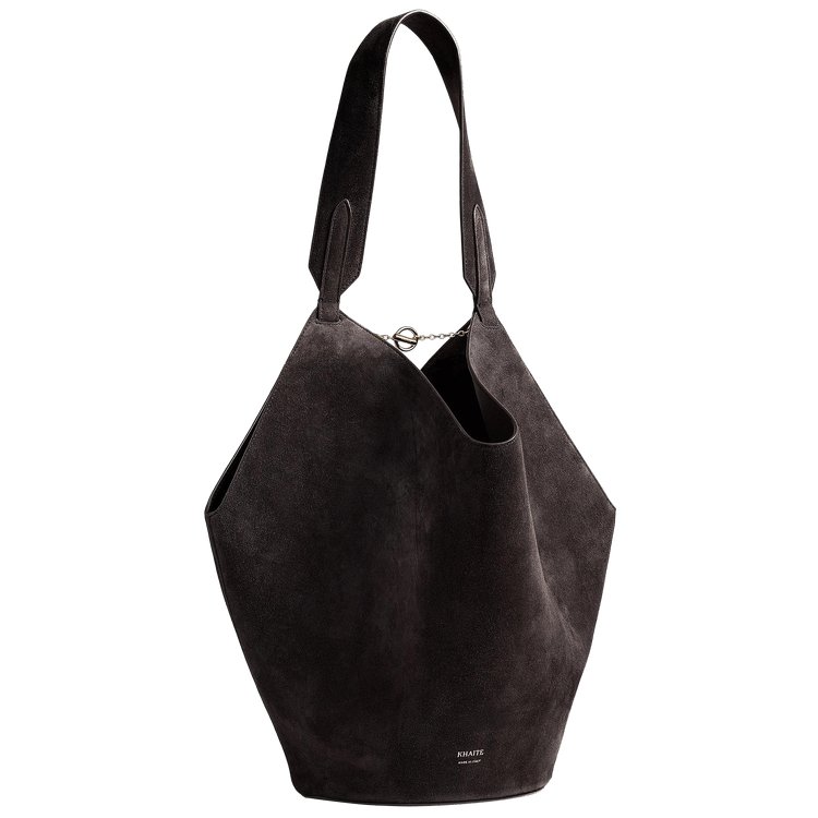 Khaite Lotus Small Tote 'Dark Brown'