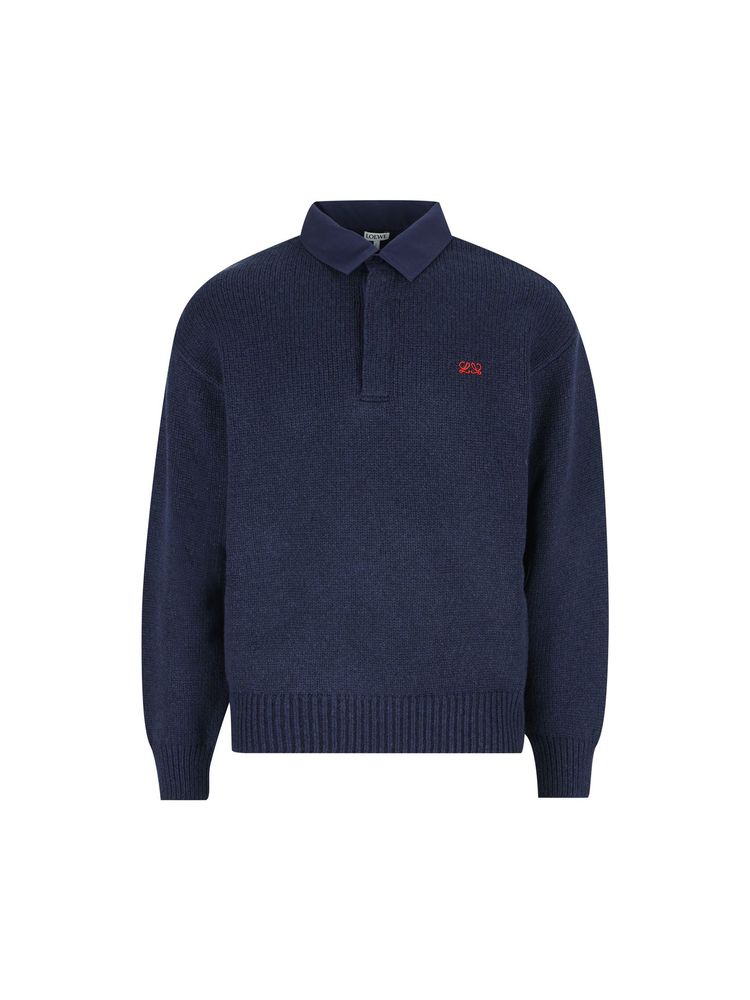 Loewe Polo Collar Knitted Sweater