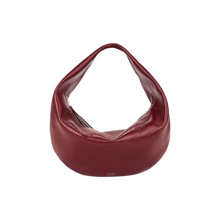 Khaite Olive Medium Hobo Bag 'Oxblood'