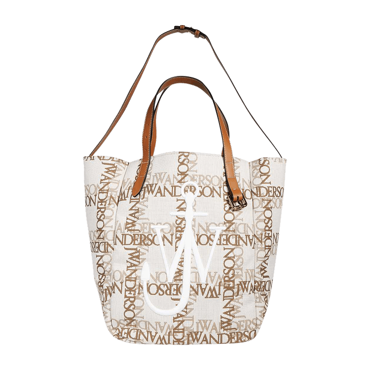 JW Anderson Belt Logo Tote Bag 'Natural/Pecan'