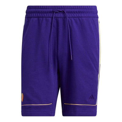 adidas Dm Short Stripe Basketball Sports Shorts Blue Purple
