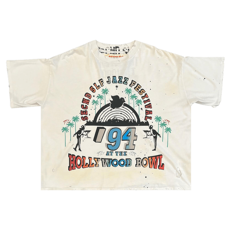 Secnd Slf Hollywood Bowl Torque Tee 'White'