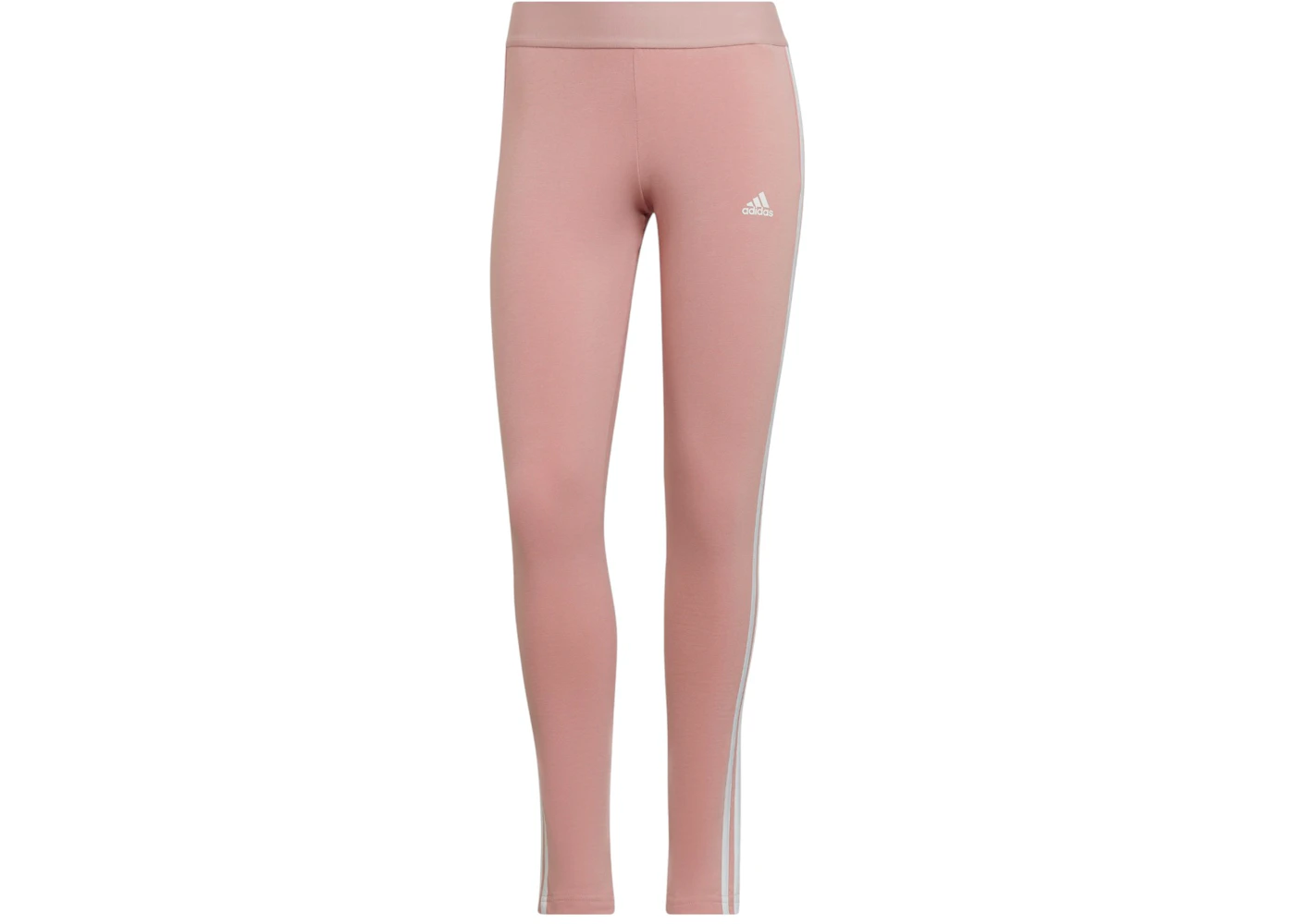 adidas Women's Loungewear Essentials 3-Stripes Leggings Wonder Mauve/White