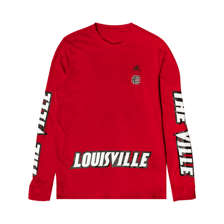 adidas x Eric Emanuel x Midnight Madness University Of Louisville Long-Sleeve Tee 'Red'