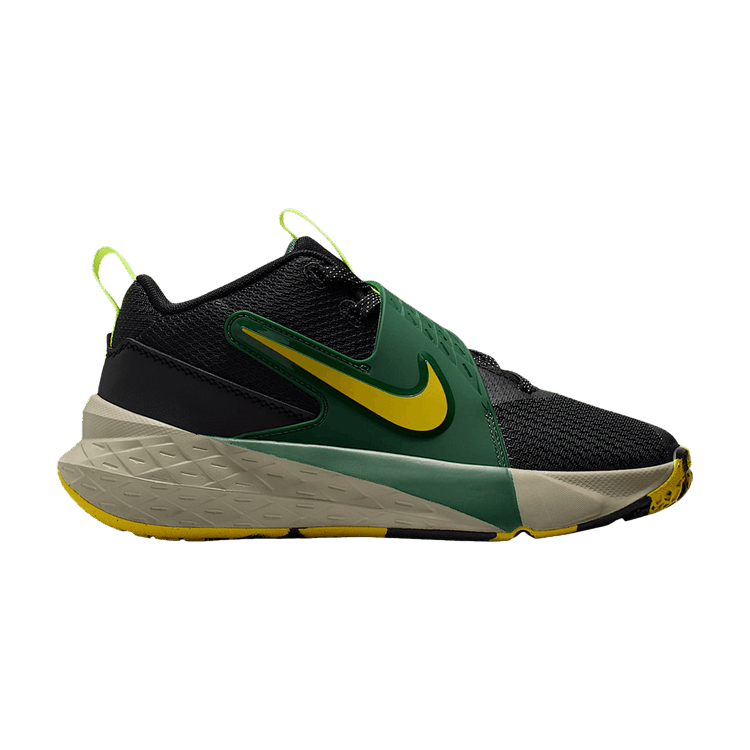 Nike Team Hustle D12 GS 'Black Fir Bright Citron'