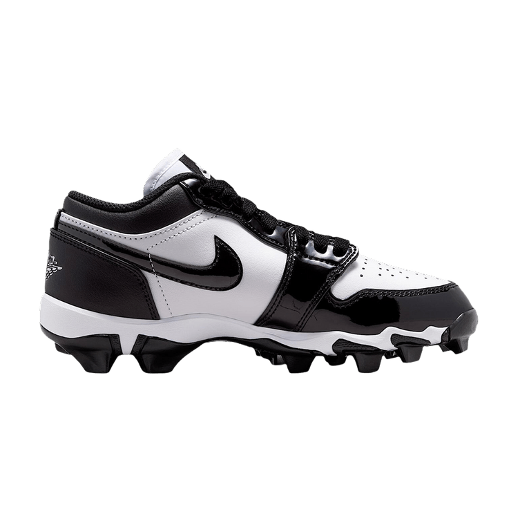 Air Jordan 1 Low GS Cleats 'White Black'