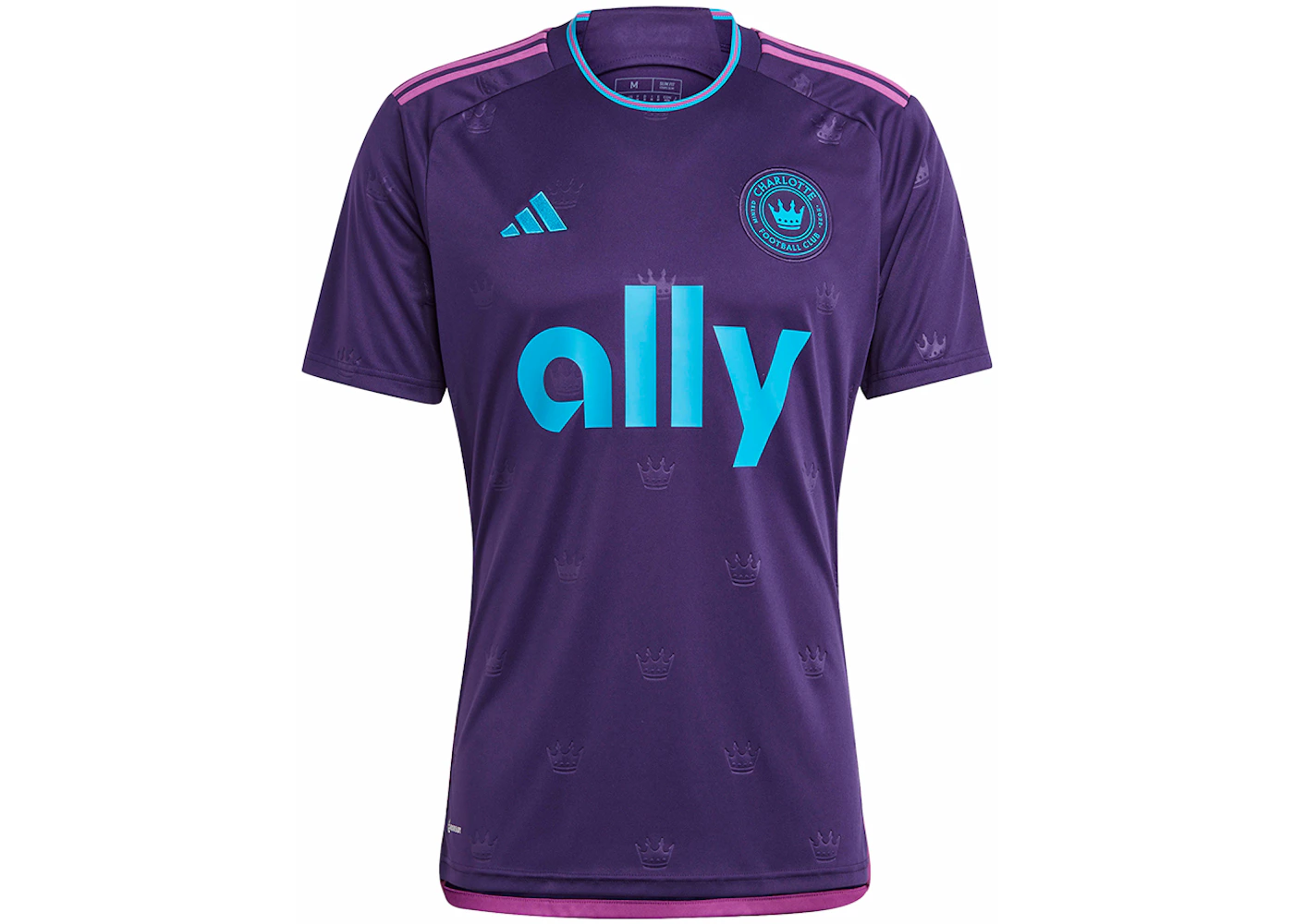 adidas Charlotte FC 23/24 Away Jersey Dark Purple/Sharp Blue
