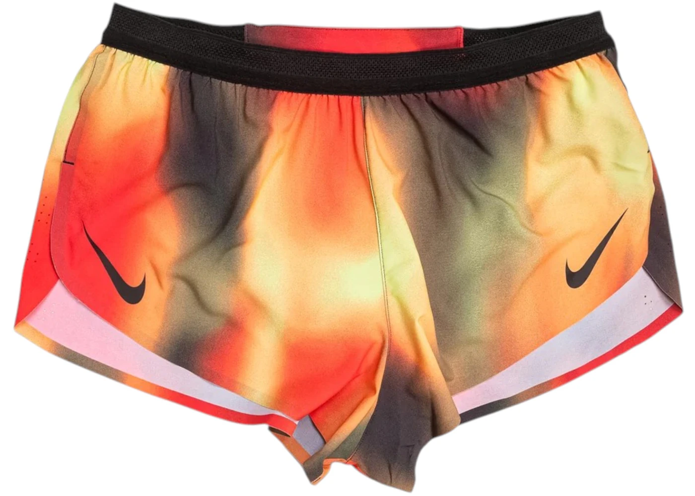 Nike AeroSwift Elite Entry Running Shorts Light Lemon Twist/Light Crimson/Black/Black