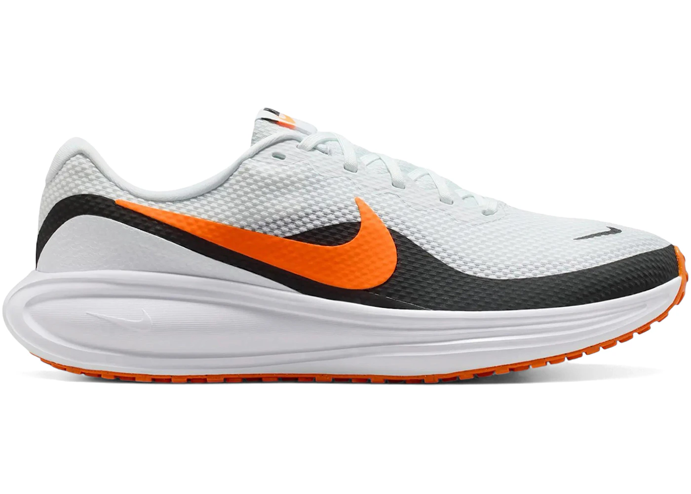 Nike Revolution 8 White Black Total Orange