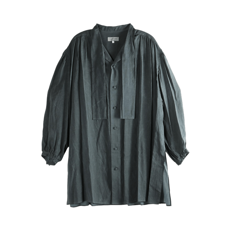 Yohji Yamamoto Pour Homme Scarf Gather Blouse 'Black'
