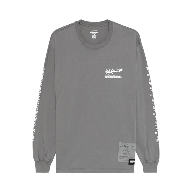 Yohji Yamamoto × Neighborhood Long-Sleeve T-Shirt 'Grey'