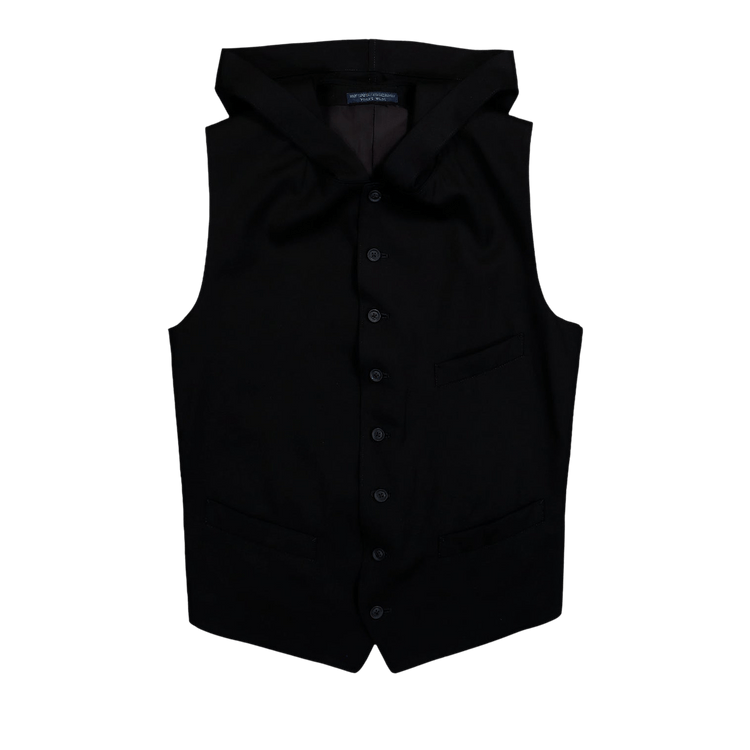 Yohji Yamamoto Pour Homme Hooded Vest 'Black'