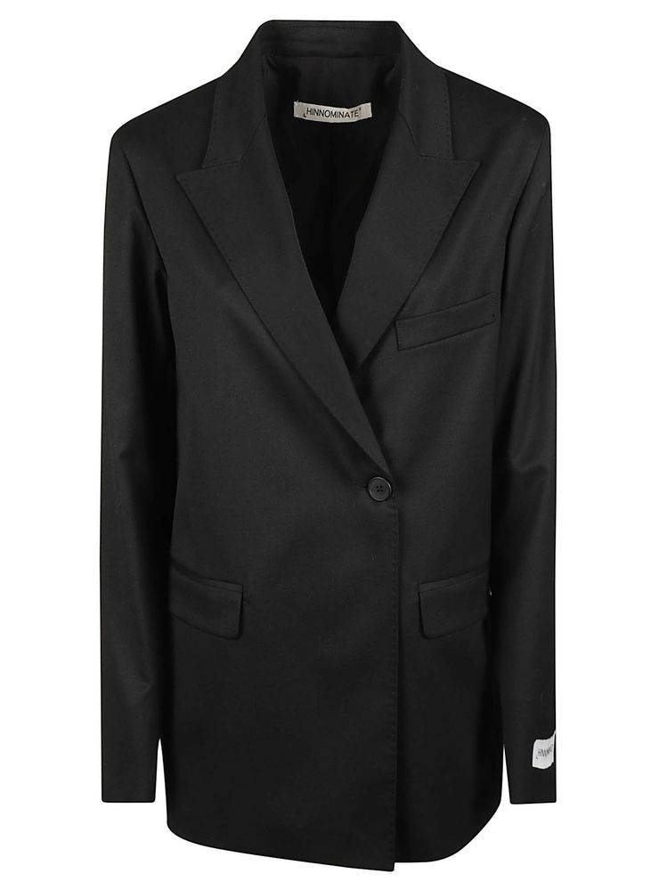 Hinnominate Double-Breasted Long Blazer