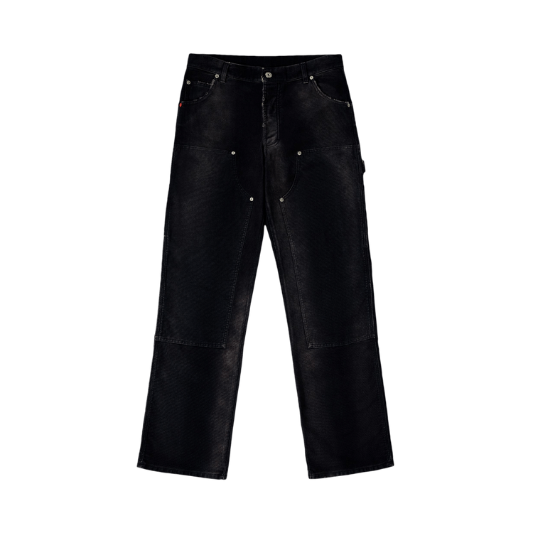 Heron Preston Distressed Canvas Carpenter Pants 'Navy Blue'