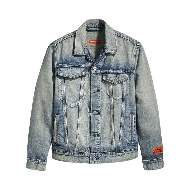 Heron Preston x Levi's Trucker Jacket 'Concrete Vintage Wash'