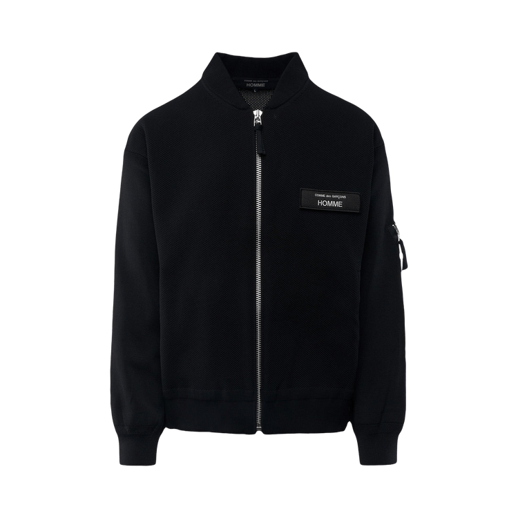 Comme des Garçons Homme Polyester Bomber Jacket 'Black'