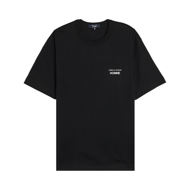Comme des Garçons Homme Plus Jersey Garment Print Logo T-Shirt 'Black'