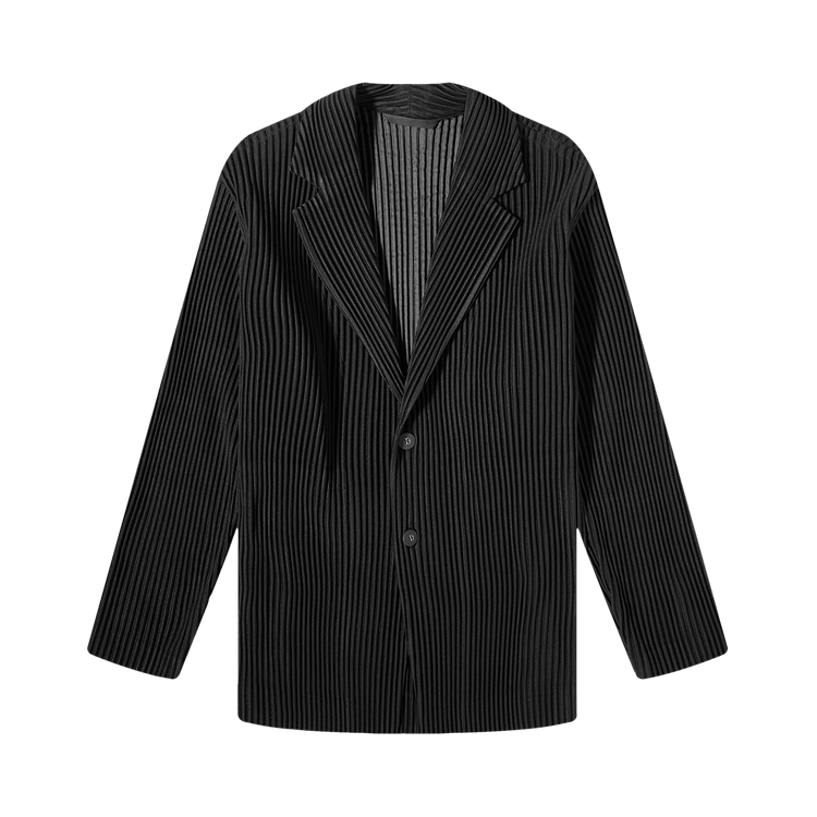 Homme Plissé Issey Miyake Single Breasted Tailored Blazer 'Black'