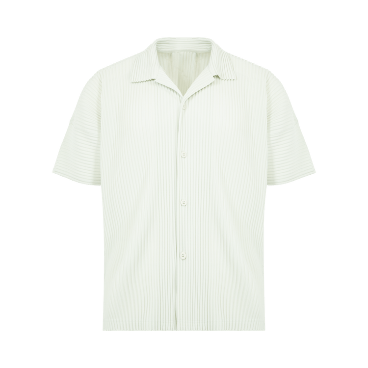 Issey Miyake Short-Sleeve Button Down 'Duomo Green'
