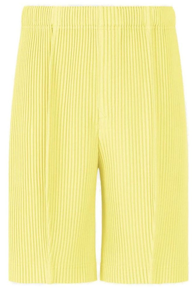 Homme Plissé Issey Miyake Pleated Straight-Hem Shorts