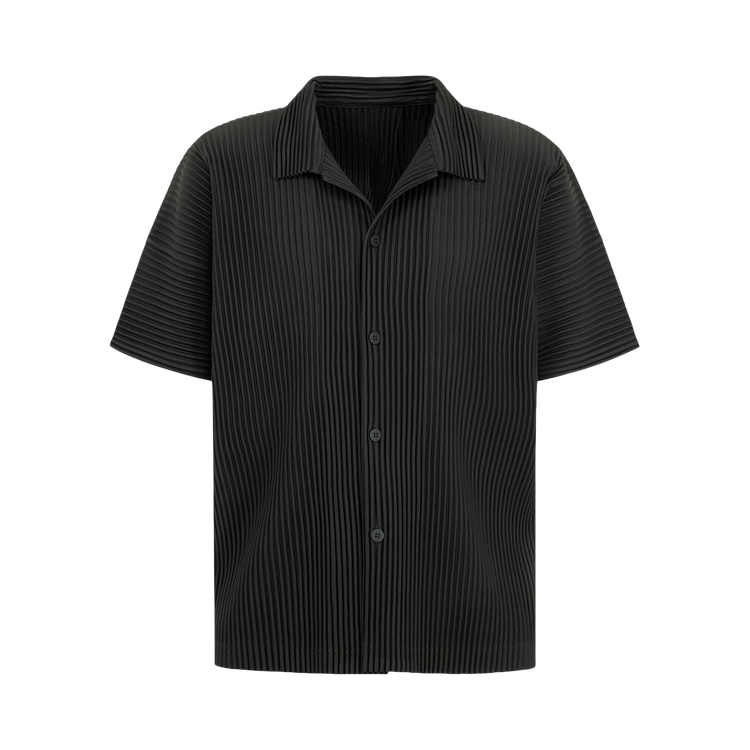 Homme Plissé Issey Miyake Monthly Colors August Shirt 'Inky Grey'