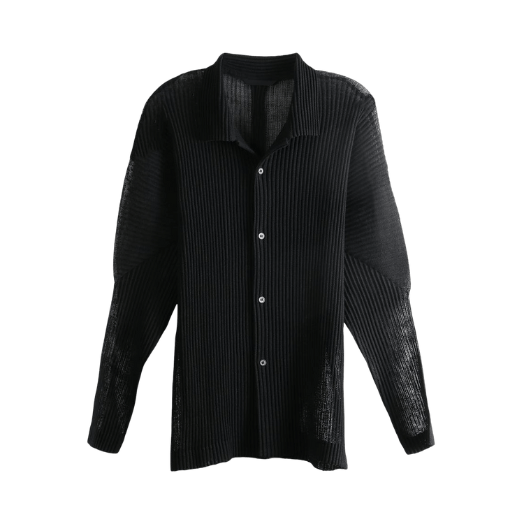 Homme Plissé Issey Miyake Rustic Mesh Shirt 'Black'