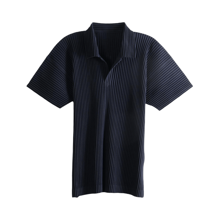Homme Plissé Issey Miyake Basics Polo Shirt 'Navy'