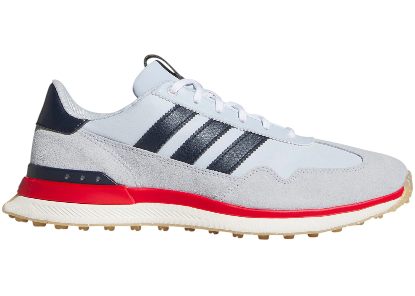 adidas S2G 26 Textile Spikeless Golf Crystal Sky Navy Better Scarlet