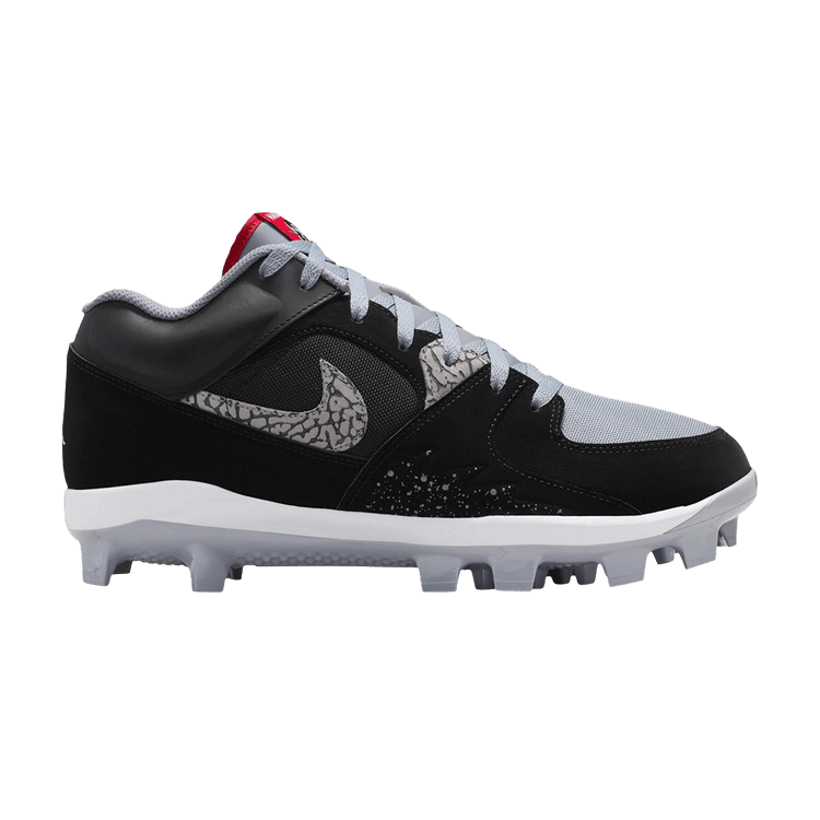 Air Jordan Stadium 90 Low Cleat 'Black Cement'