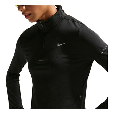 (WMNS) Nike Swift Dri-FIT UV 1 4-Zip Top 'Black'