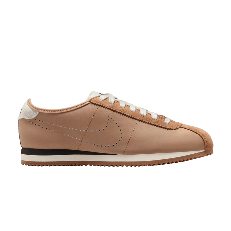 Nike Wmns Cortez Leather 'Pale Shale Perforated Swoosh'