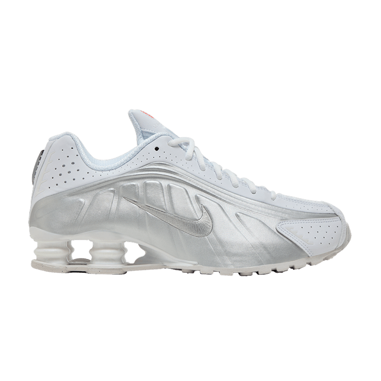 Nike Shox R4 'White Metallic Silver' 2024