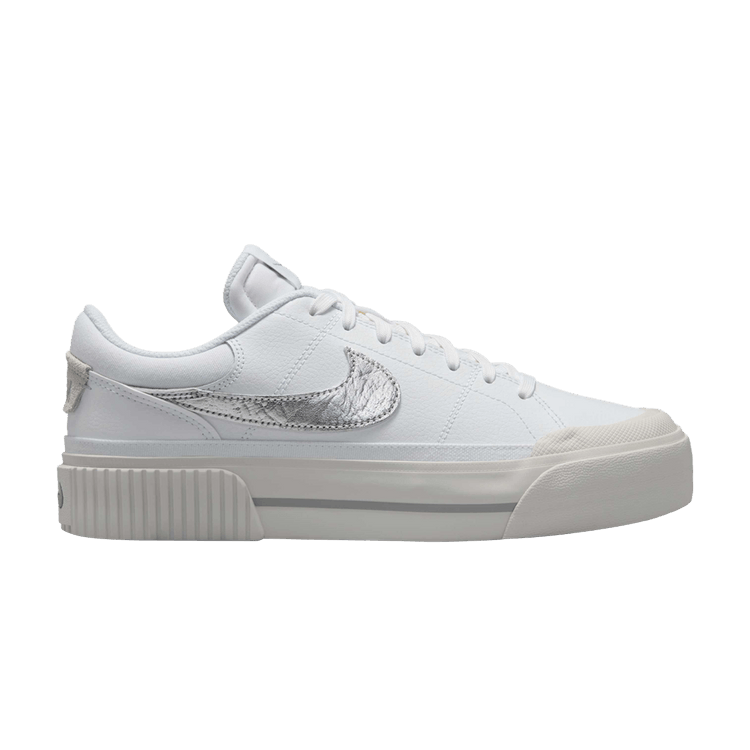 Nike Wmns Court Legacy Lift 'White Metallic Silver'