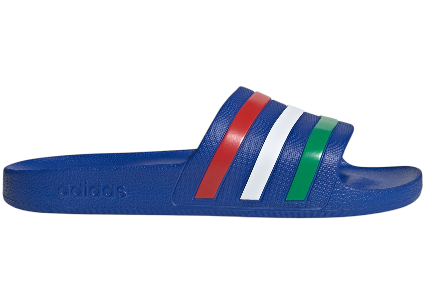 adidas Adilette Aqua Slides Bold Blue Green White